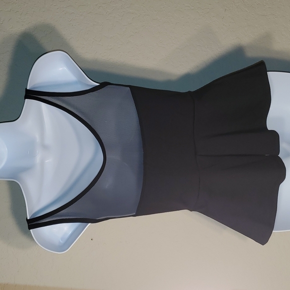 A'gaci sz small peplum top with sheer top and beautiful embellished neck - Picture 5 of 10